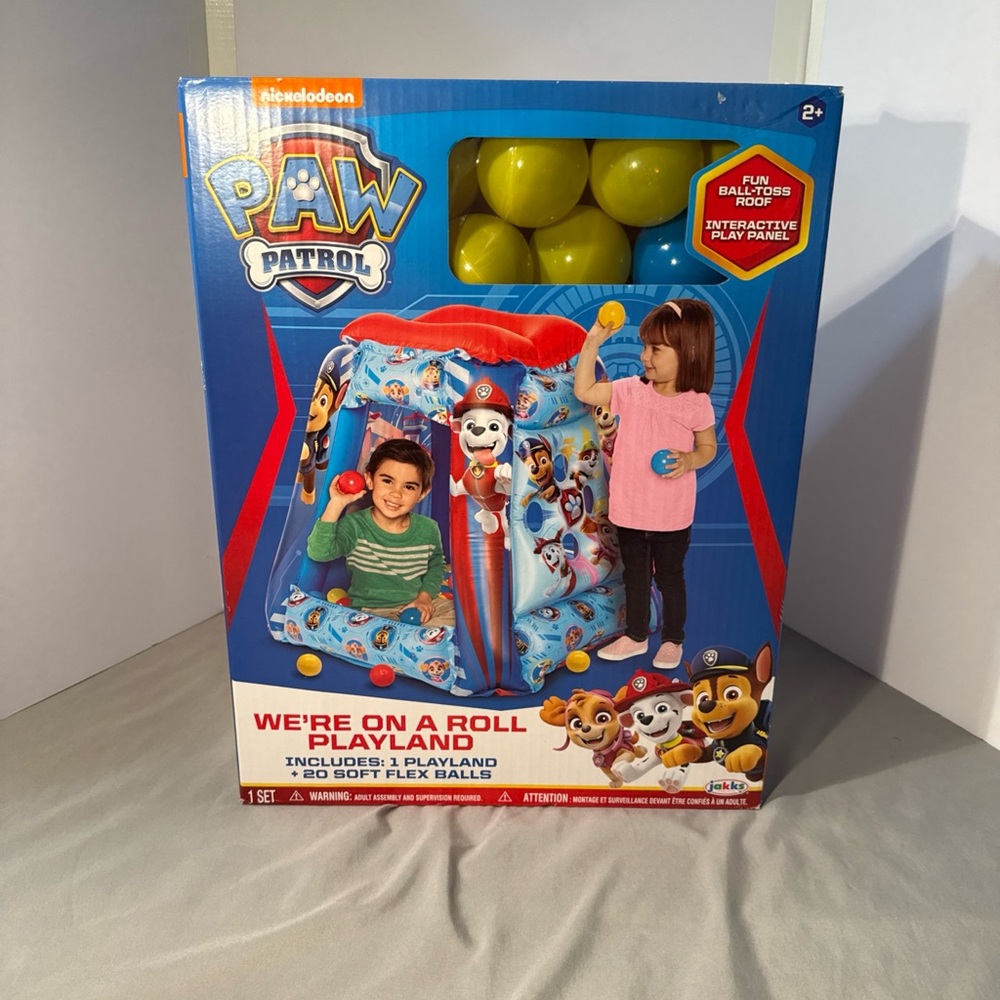 Paw Patrol Blue Playland Ball Pit with Yellow Balls BRAND NEW
